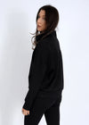 Seanni Soft Knit Pullover in Black