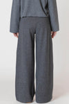 Knit Cardigan + Wide Leg Pant Set | Charcoal