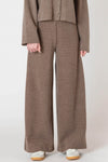 Knit Cardigan + Wide Leg Pant Set | Mocha