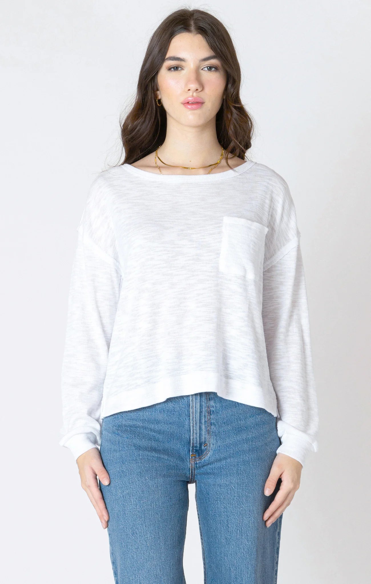 Carrie Long Sleeve in Ivory