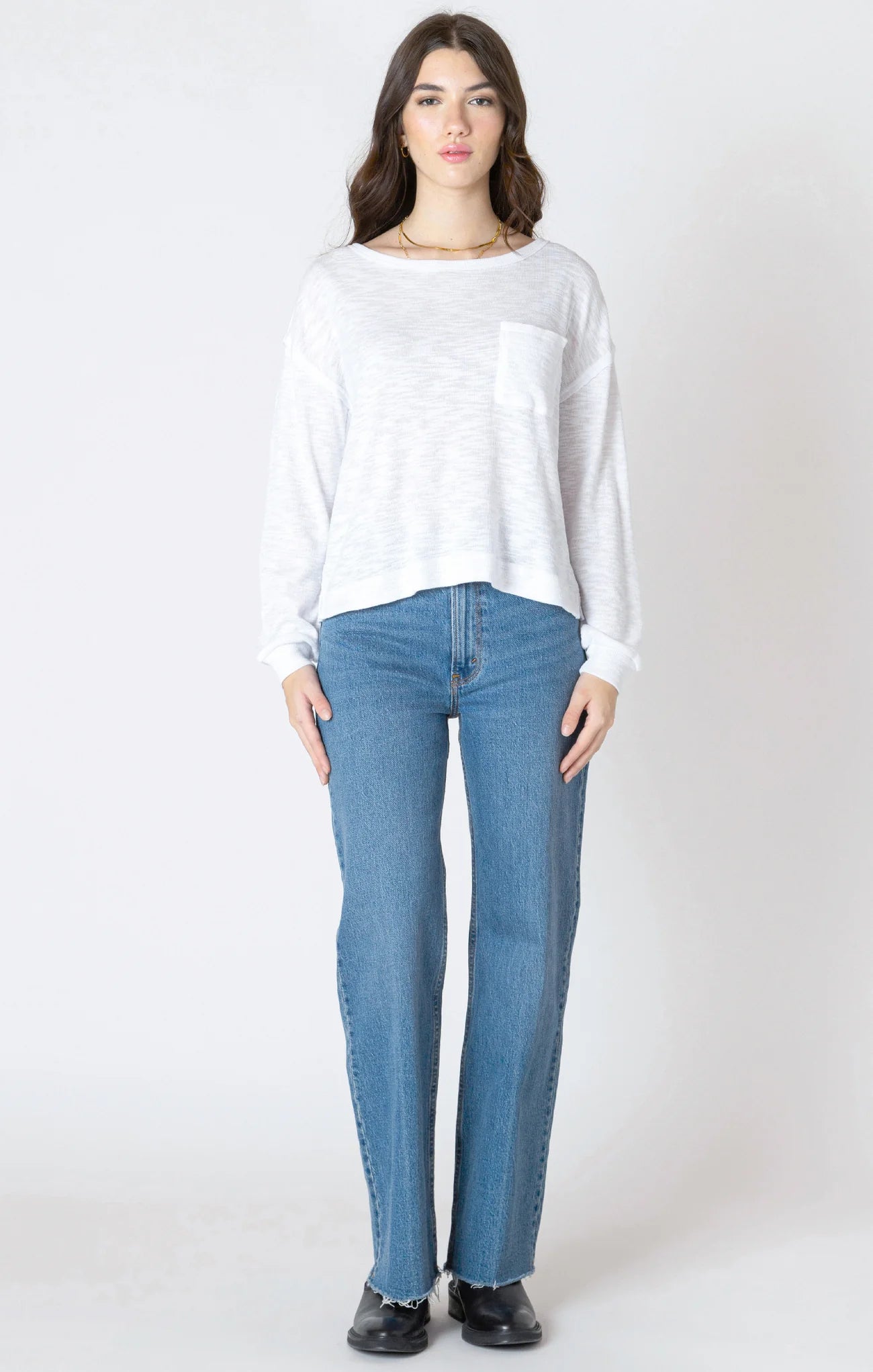 Carrie Long Sleeve in Ivory