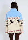 Alpine Sherpa 1/2 Zip in Ski Print