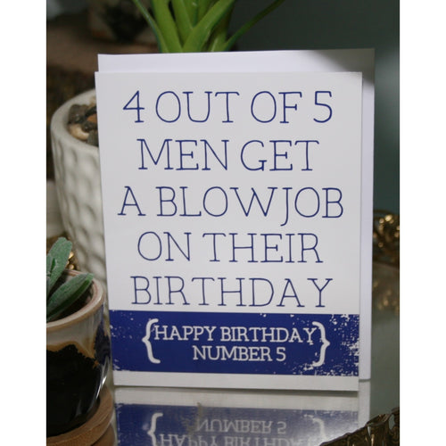 Birthday Blowjob Funny Card