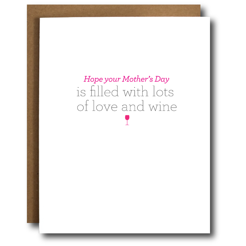 Love + Wine Mother's Day Card