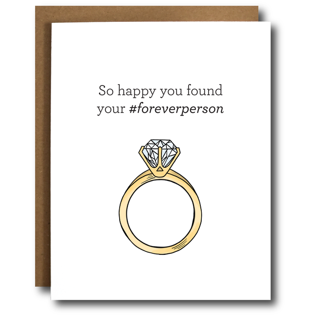 Forever Person Engagement Card