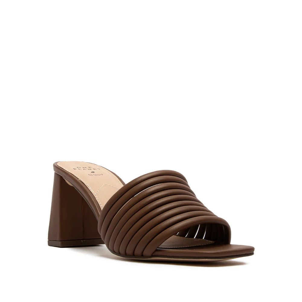 Ramona Heeled Mule in Nutmeg