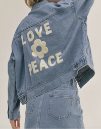 Love & Peace Denim Jacket