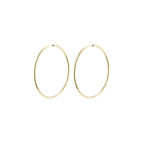 APRIL recycled Large-size hoop earrings gold-plated