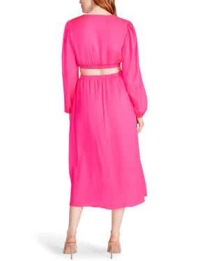 The Cerys Dress In Pink Glow