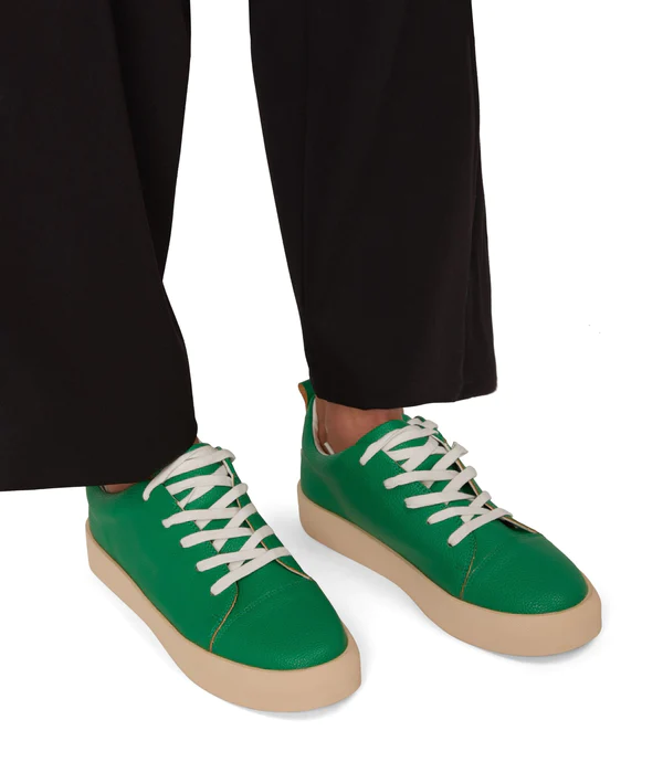 Marci Vegan Sneaker In Green-White