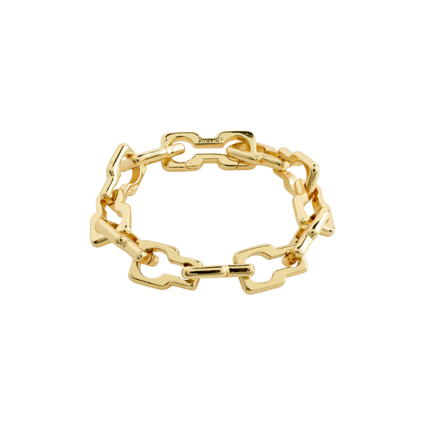 LIVE recycled chunky bracelet gold-plated