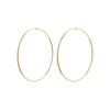 APRIL recycled Maxi-size hoop earrings gold-plated