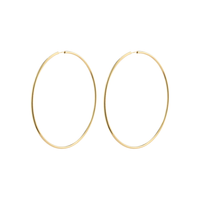 APRIL recycled Maxi-size hoop earrings gold-plated