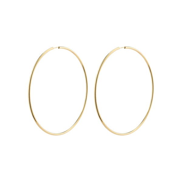 APRIL recycled Maxi-size hoop earrings gold-plated