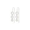 ROUGE Recycled Crystal Chain Earrings SP