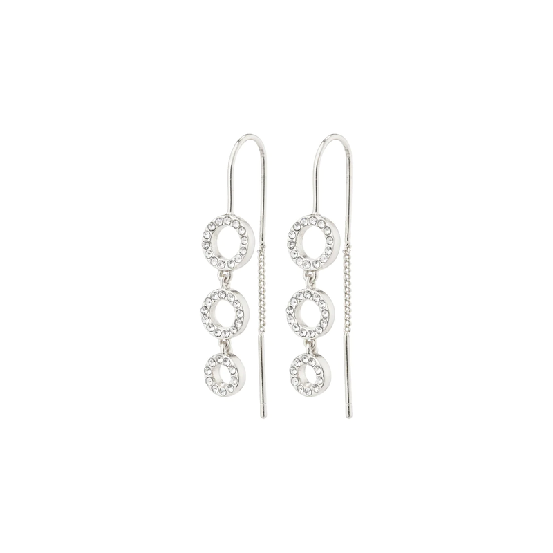 ROUGE Recycled Crystal Chain Earrings SP