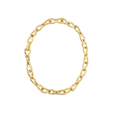 LIVE recycled keyhole-chain necklace gold-plated