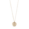 Gemini Zodiac Coin Necklace | Silver + Gold Plated
