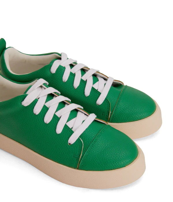 Marci Vegan Sneaker In Green-White