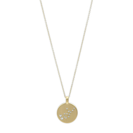 LEARN recycled crystal pendant necklace gold-plated